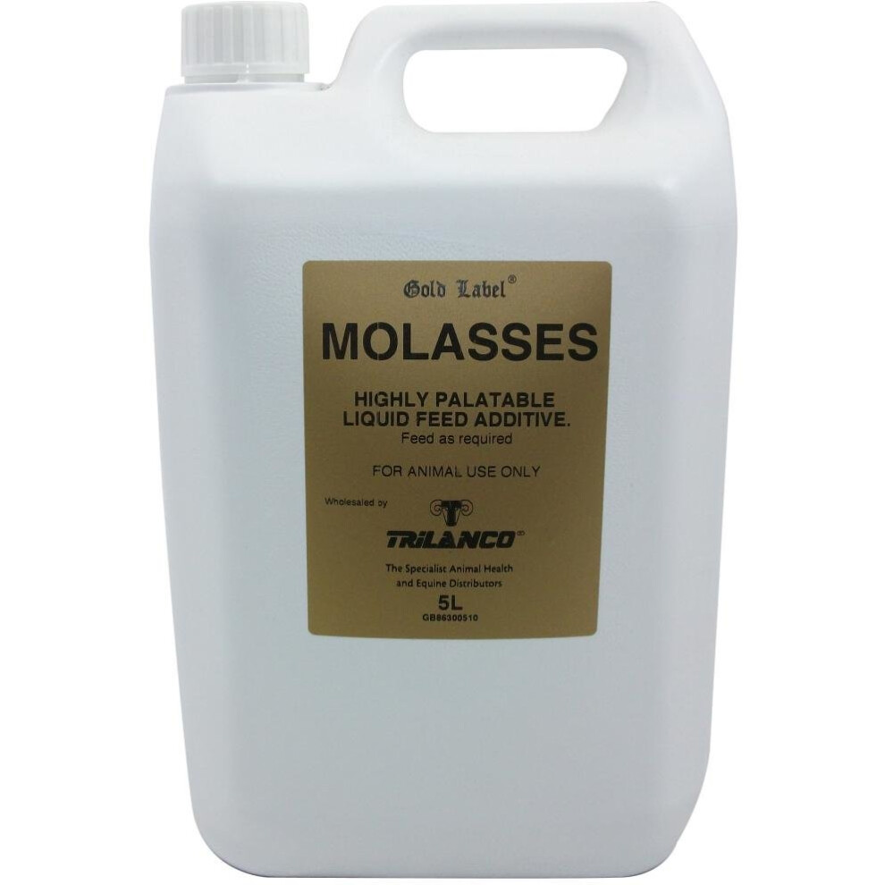 Gold Label Molasses Liquid 5 Lt - Palatable Liquid Feed Additive For Instant Energy (Gld0450)