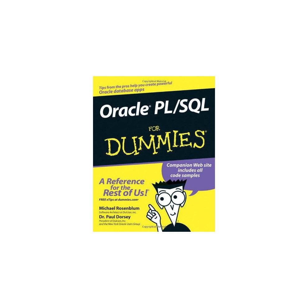 Oracle PL/SQL for Dummies