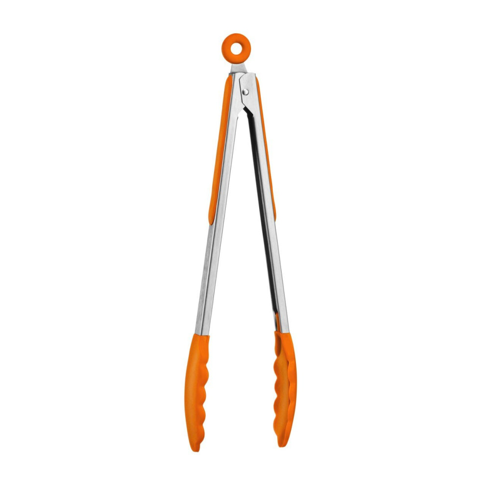 Zing Silicone Tongs - Orange