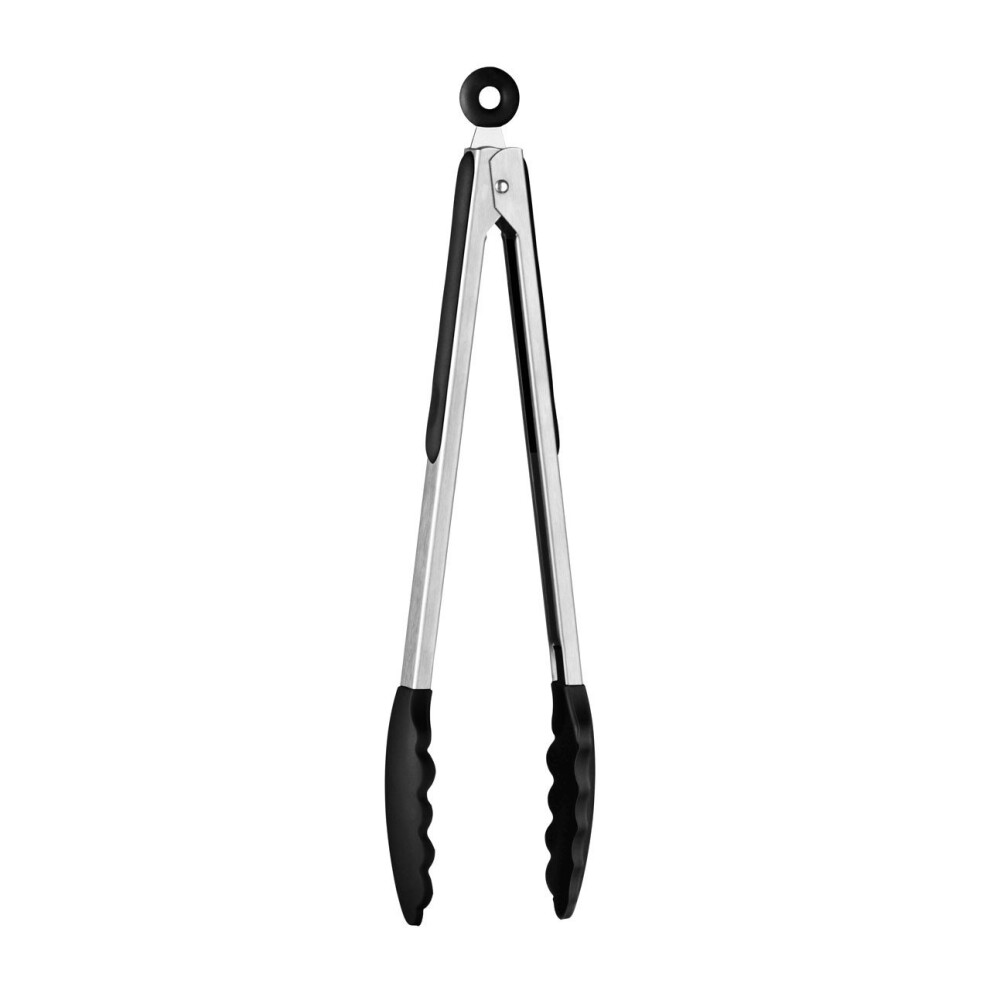 Zing Silicone Tongs - Black