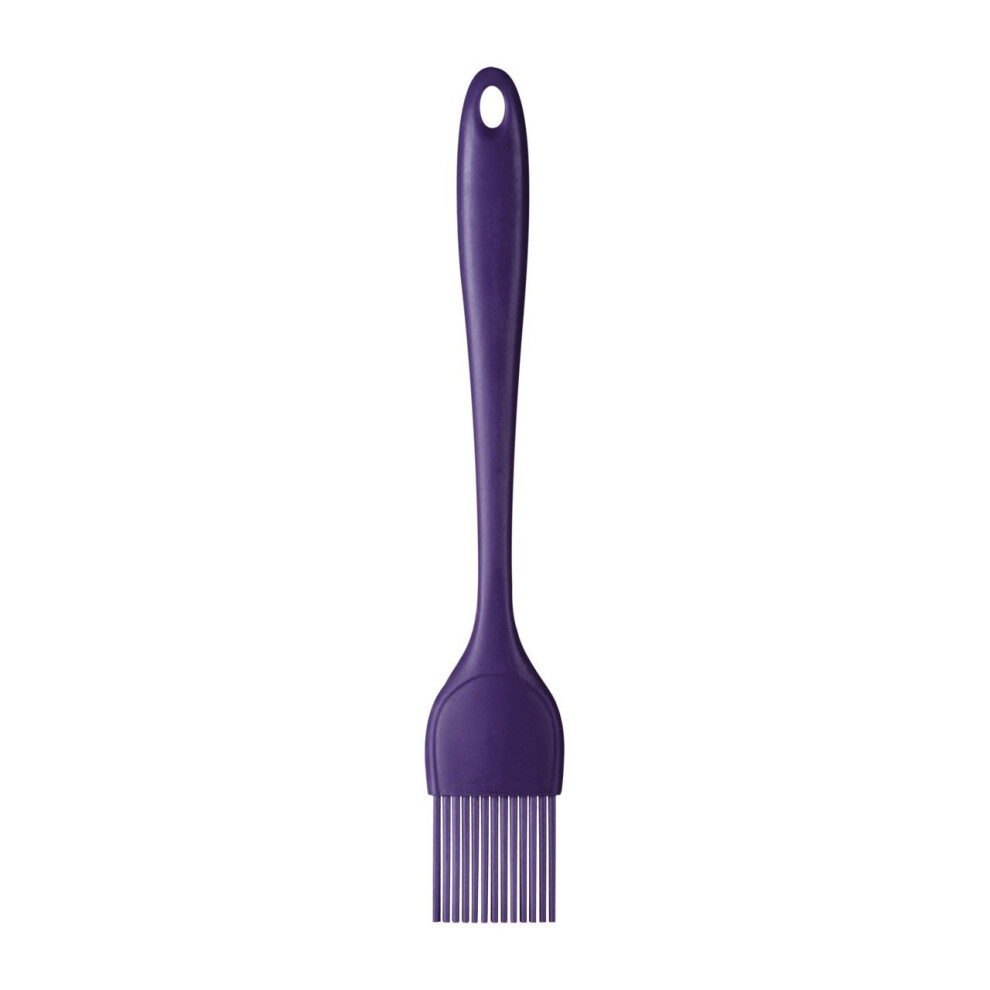 Purple Silicone Baking Brush,Basting Brush,Glazing Brush With Hanging Loop,Perfect For Buttering Baking Pans