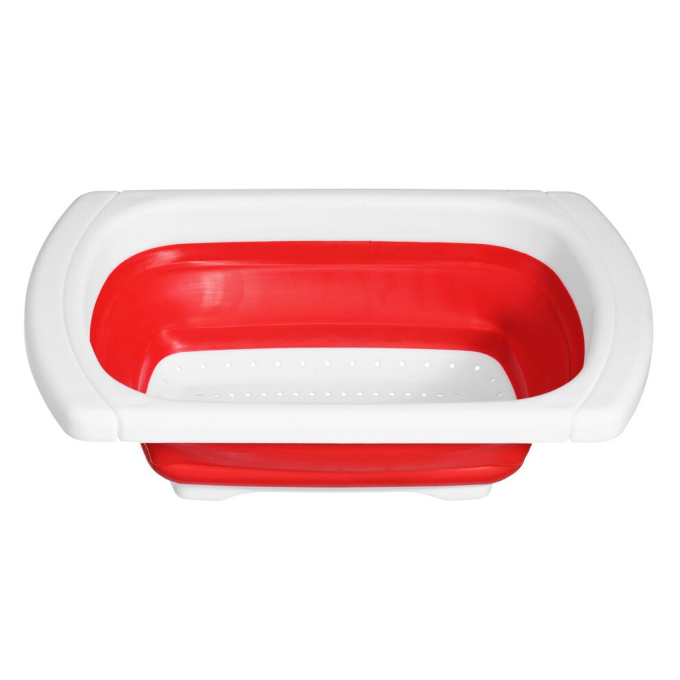 Zing Over Sink Drainer - Red/White