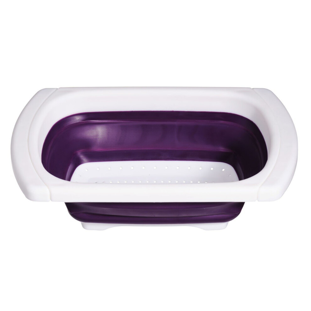 Zing Over Sink Drainer - Purple/White