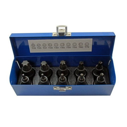 US PRO 10pc 1/2"Dr Impact Torx Bit Socket Set T20 - T70 2087 2