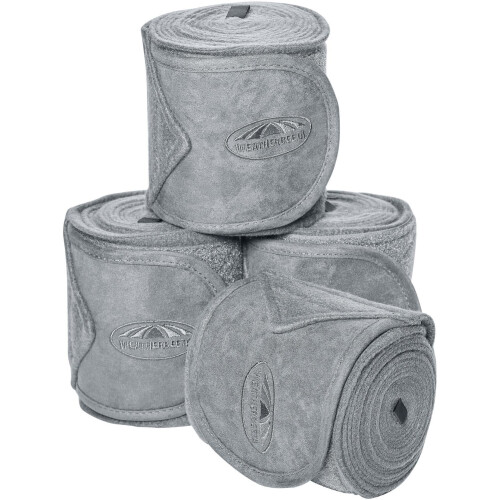 (Grey) Weatherbeeta Fleece Bandage 4 Pack - 3.5M