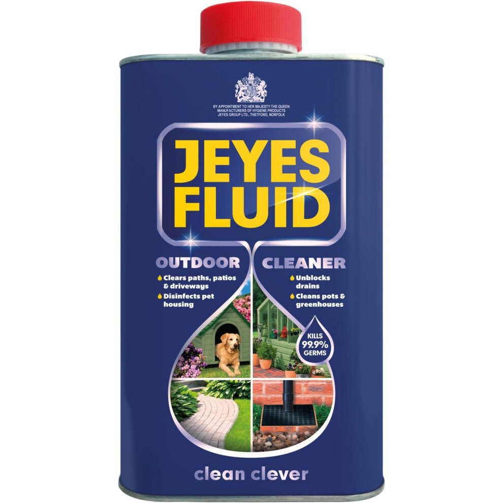 (1 Litre) Jeyes Fluid Strong Disinfectant Cleaner Home, Garden, Patio And Pathways