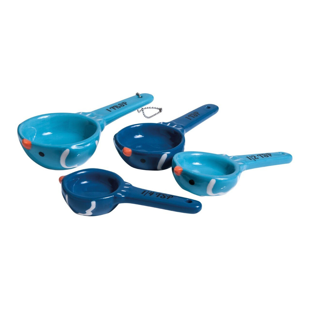 Vibrant Birdy Spoons, Precised Measuring Spoons For Efficient Baking, Colourful Design Spoon For Baking
