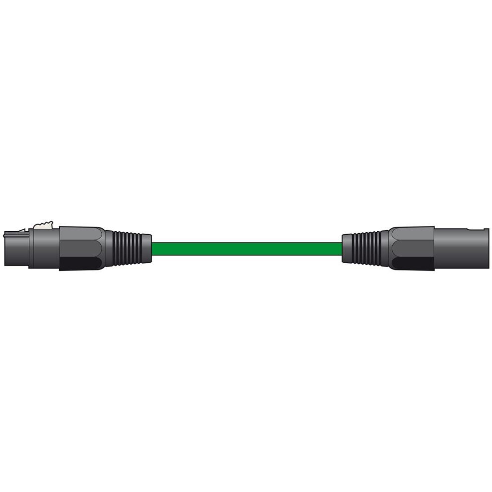 Chord Classic Microphone Leads Xlr Female - Xlr Male - 1.5M - Xf-Xm150gn Green