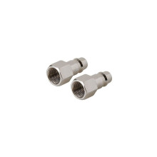 Euro Air Line Bayonet Female Thread Coupler 2pk - 1/4" BSP