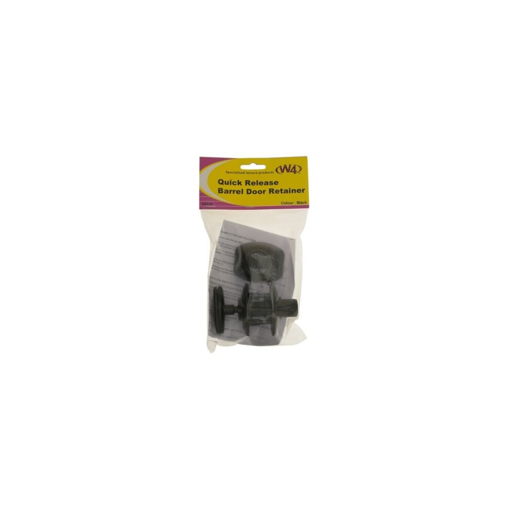 W4 Black Barrel Door Retainer - Quick Release -