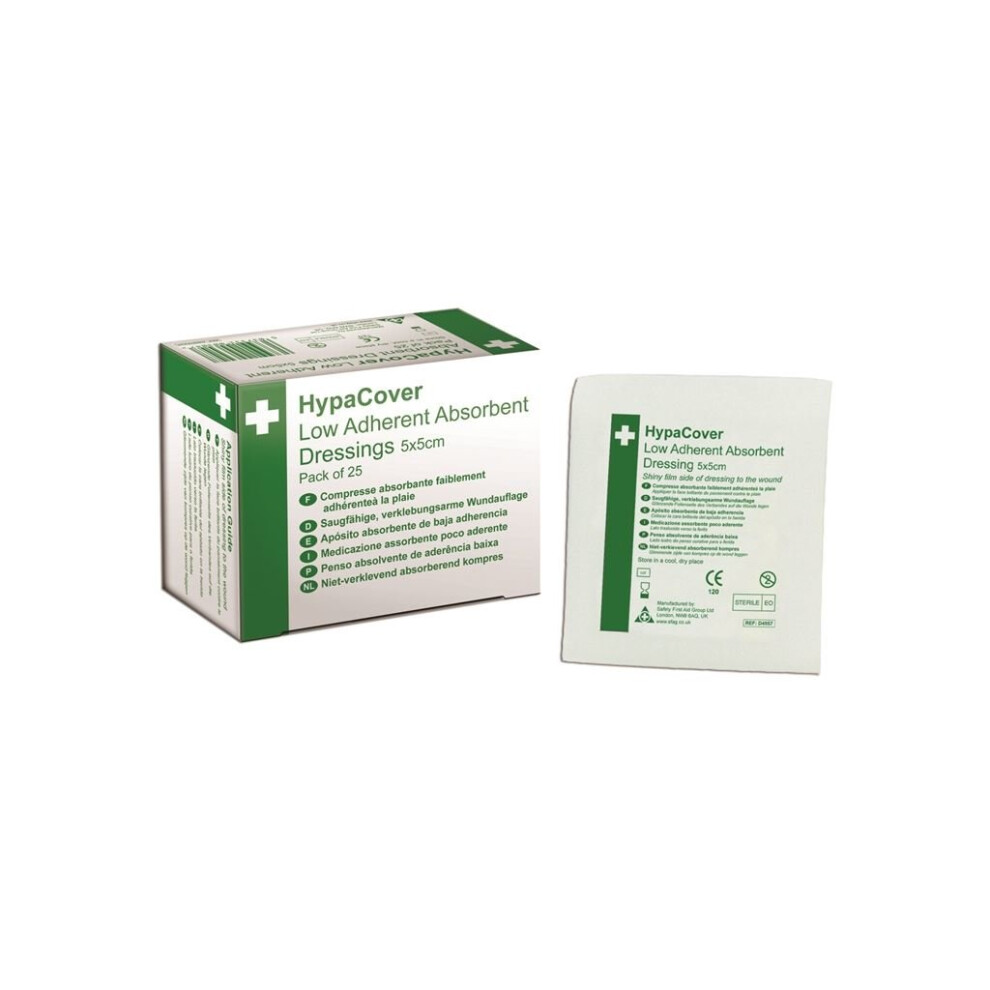 HypaCover Low Adherent Dressings - 5 x 5cm - Pack of 25