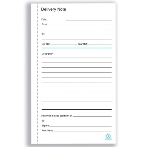 Challenge Duplicate Delivery Note Books - 100 Sets - Pack of 5