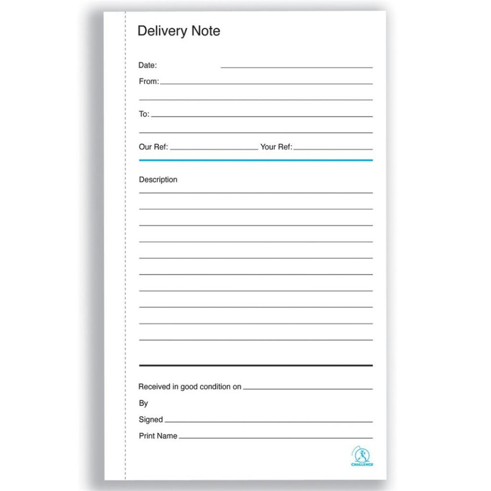 Duplicate Delivery Note Books - 100 Sets - Pack of 5