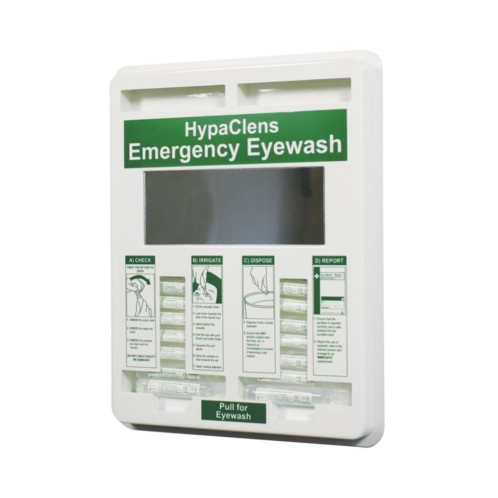Safety First Aid Hypaclens Eyewash Dispenser With 25 X 20Ml Eyewash Pods