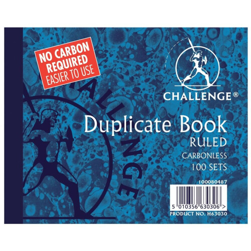 Challenge Duplicate Ruled Books - 100 Sets - Pack of 5