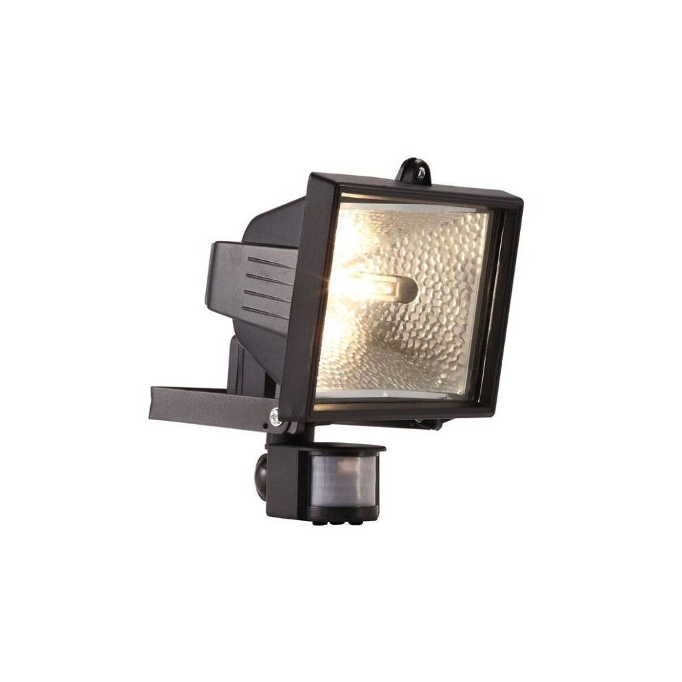 Eco Halogen PIR Floodlight - Black - 400W