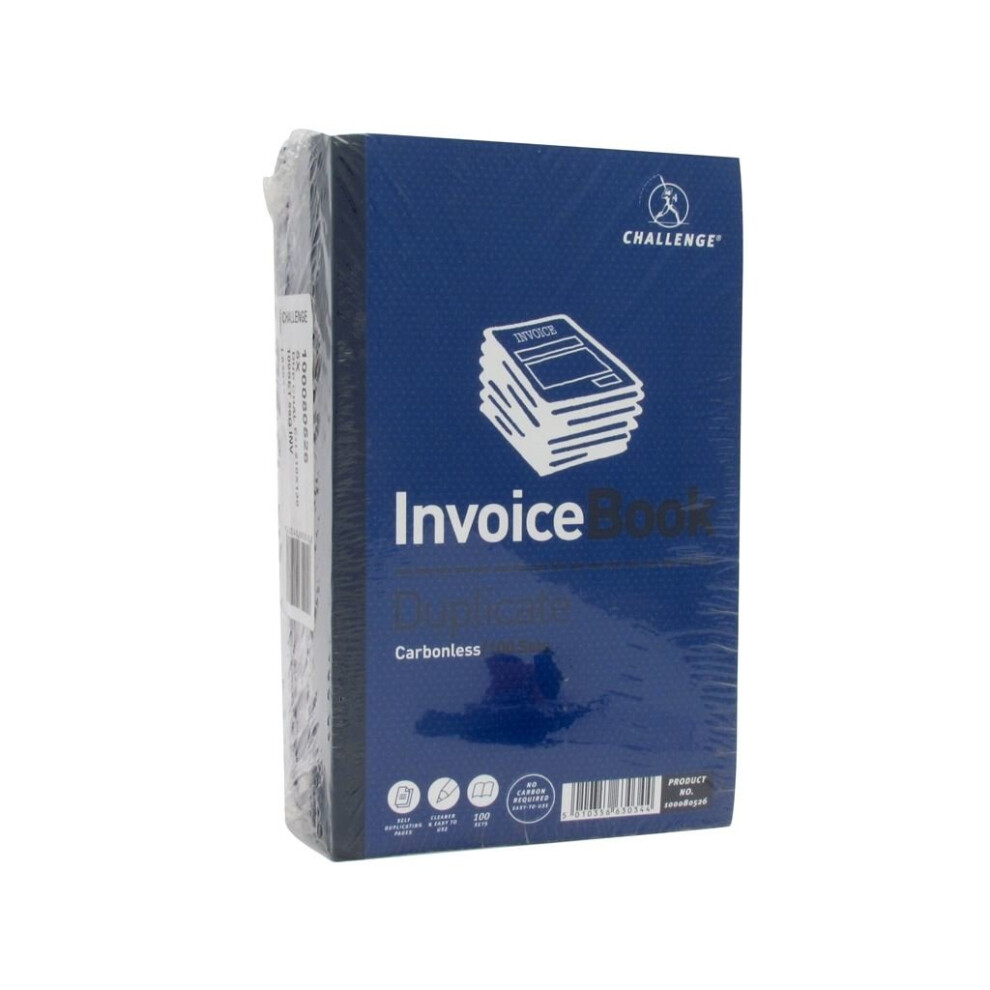 Duplicate Invoice Books (No VAT/Tax) - 100 Sets - Pack of 5