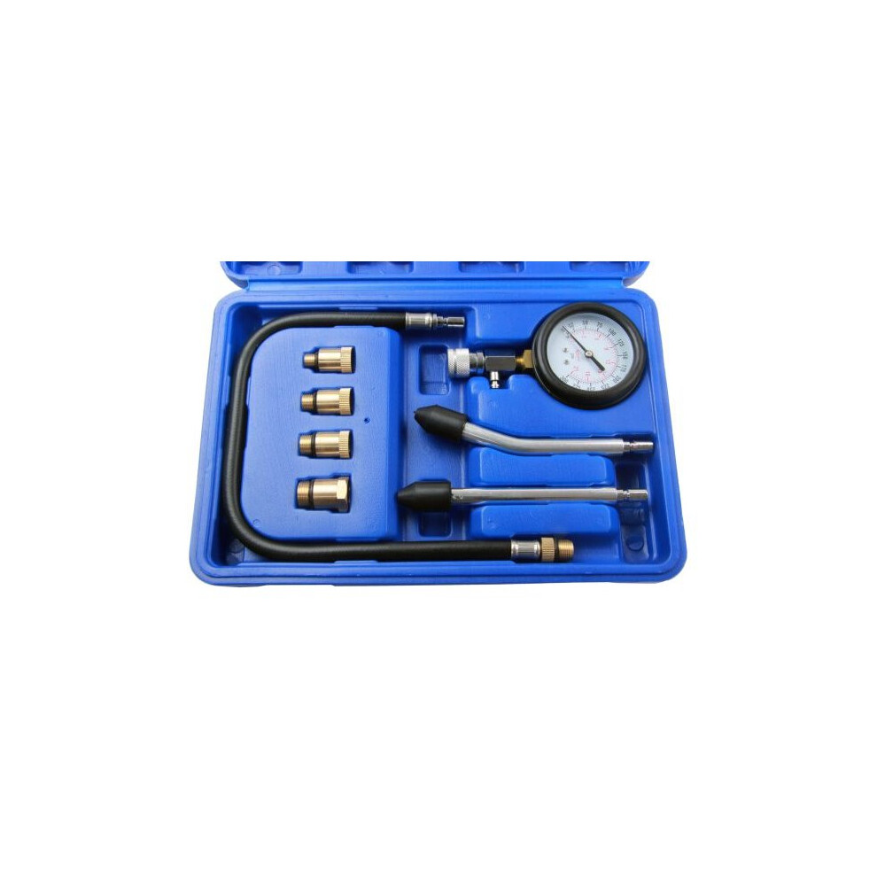 US PRO Compression Tester Gauge Kit For Petrol Engines M10 - M18