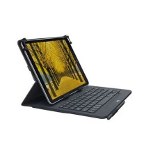 Logitech 9-10 inches Tablet Keyboard Case, Universal Folio with Wireless Keyboard and Bluetooth (QWERTY UK Layout) - Black