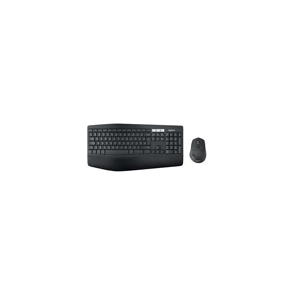 Logitech Mk850 Wireless Keyboard And Mouse Combo (Usb, Bluetooth, Qwerty Uk Layout) - Dark/Grey