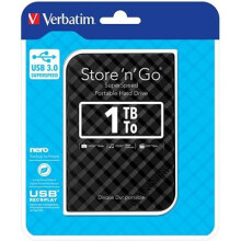 Verbatim 53194 1TB Portable USB 3.0 Hard Drive - Black