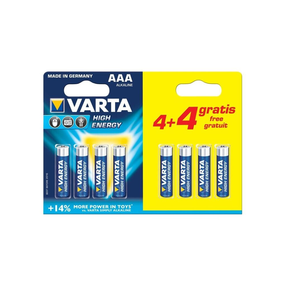 Varta AAA Alk High Energy 4+4