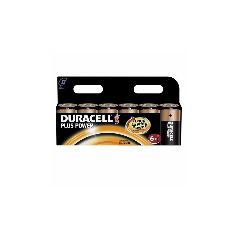 Duracell Plus Power D 6pk 019232