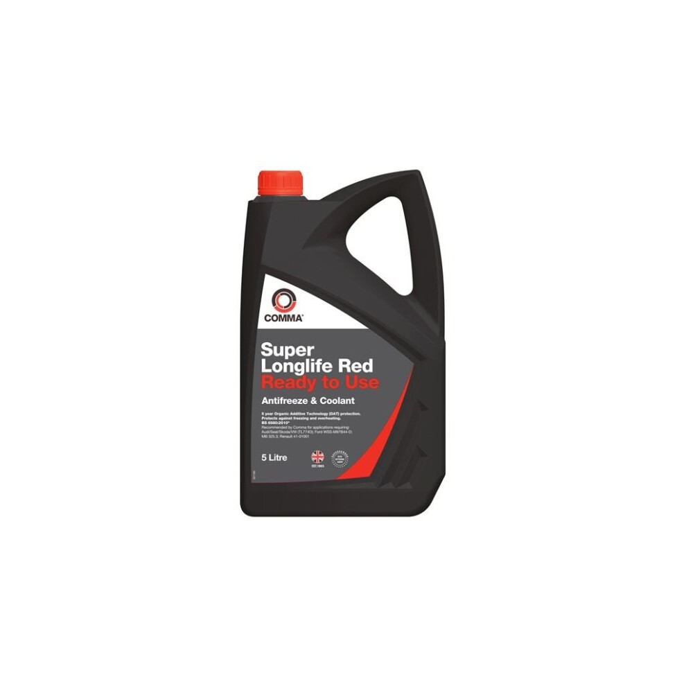 Super Longlife Red Antifreeze & Coolant - Ready To Use - 5 Litre