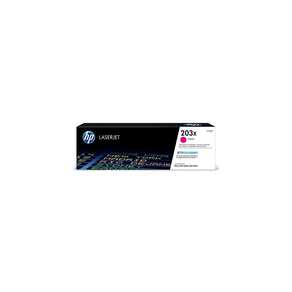 HP CF543X 203X High Yield Original LaserJet Toner Cartridge, Magenta, Pack of 1