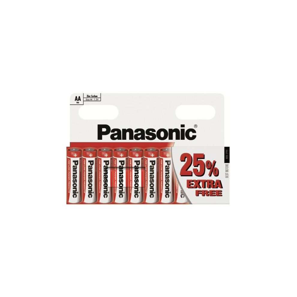 AA Panasonic Zinc 8pk + 25% R6rz/10hh