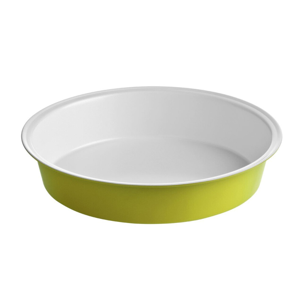 Premier Housewares Ecocook Cake Tin, 26 Cm - Lime Green/White