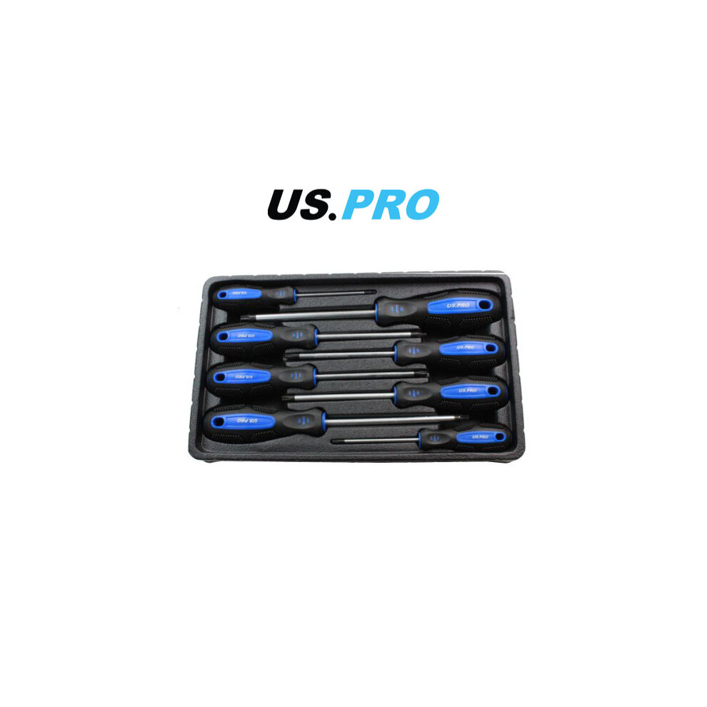 US PRO 8pc Tamper Proof Torx Screwdriver Set 1608