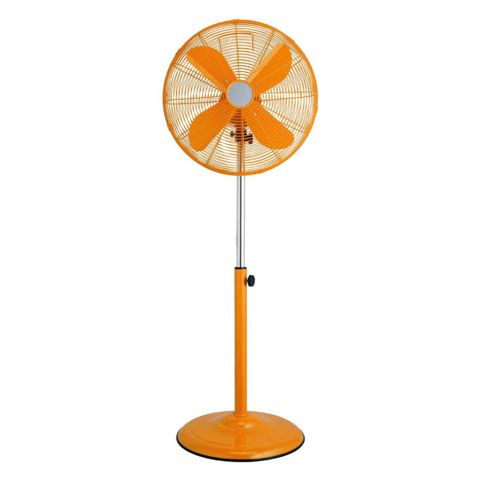 Oscillating Floor Standing Fan with 3 Speeds, Orange