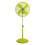Premier Housewares Oscillating Floor Standing Fan with 3 Speeds, Lime Green 1