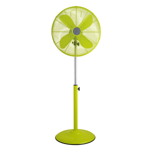 Premier Housewares Oscillating Floor Standing Fan with 3 Speeds, Lime Green