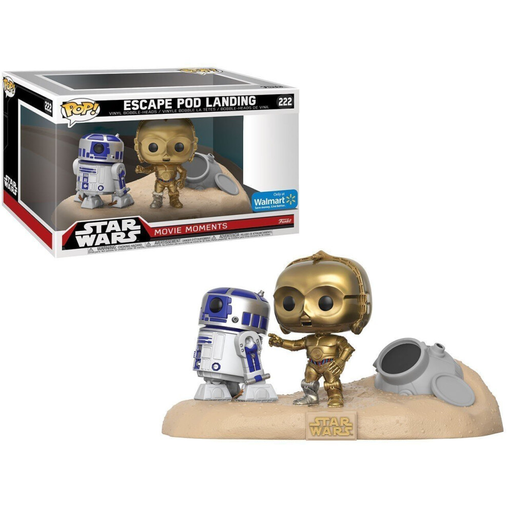 Star Wars Funko Pop #222 Movie Moments Escape Pod Landing, R2-D2 & C-3PO