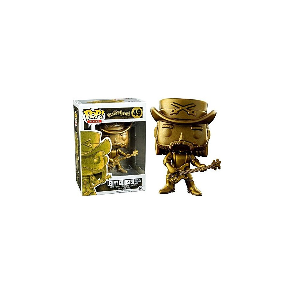 Funko Pop! Rocks Gold Motorhead Lemmy Kilmister #49