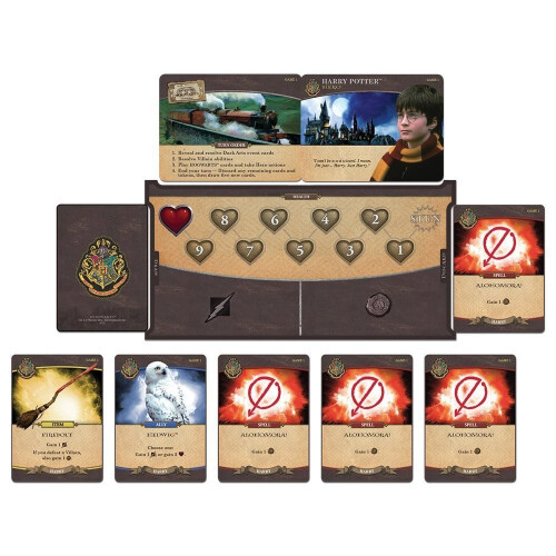 USAopoly USAOPOLY Harry Potter Hogwarts Battle Cooperative Deck Building Card Game | Official Licensed Merchandise Board Great Gift for Fans Movie artwork