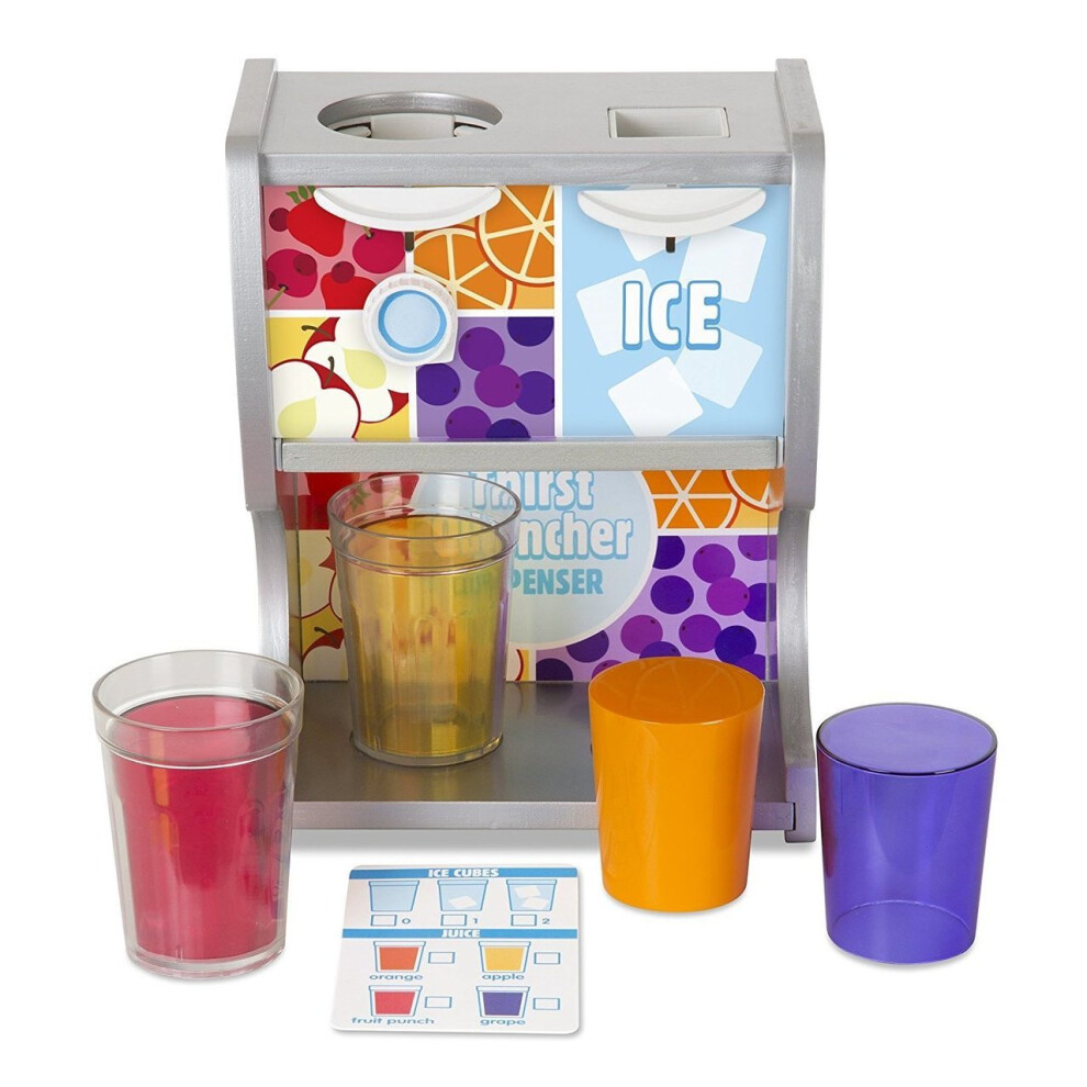 Melissa & Doug Thirst Quencher Dispenser - Pretend Play Toy By