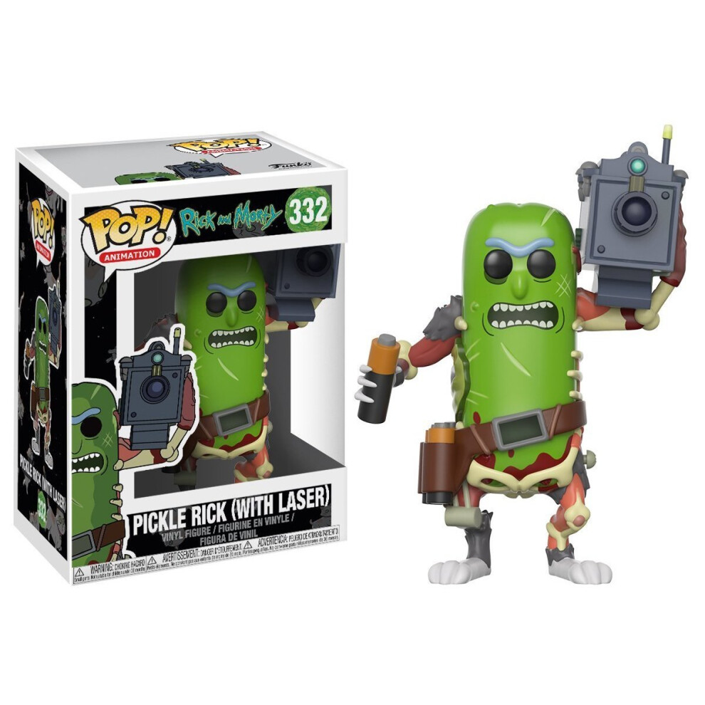 Funko Pop Animation Morty Pickle Rick with Laser Figure