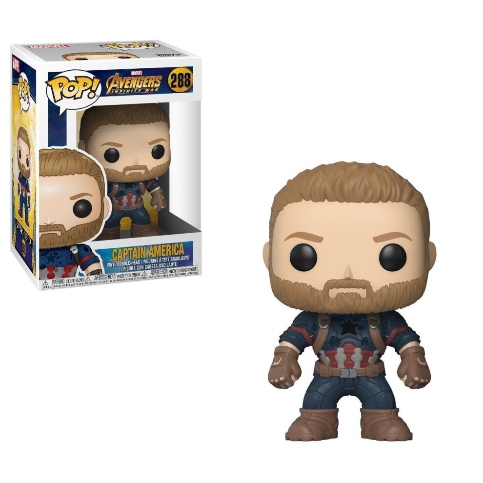 Funko Marvel: Marvel Avengers Infinity War - Captain America - Collectible Vinyl Figure - Gift Idea - Official Merchandise - for Kids & Adults -