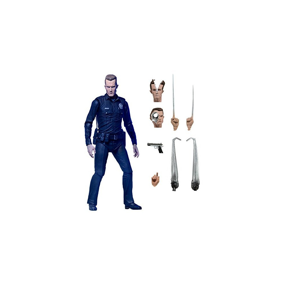 NECA Ultimate T-1000 Terminator Action Figure, 2-7"