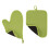 Premier Housewares Oven Glove and Pot Holder Set - Lime Green 1