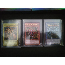 YuGiOh Legendary Collection Ultra Rare God Card Set of 3 Egyptian God Cards Slifer, Obelisk Ra