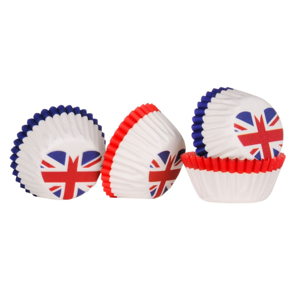 I Love UK Mini Cupcake Cases, 100 Pieces