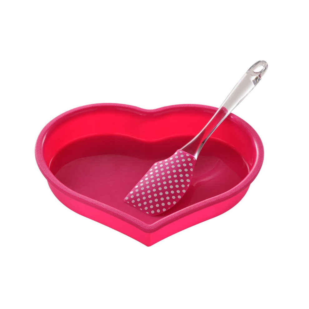 Heart Baking Set - Hot Pink