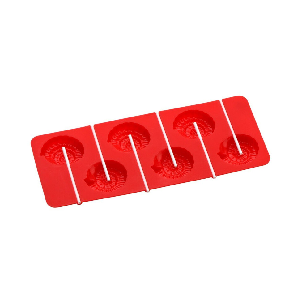 Shell Cake Pop Silicone Mould - Red