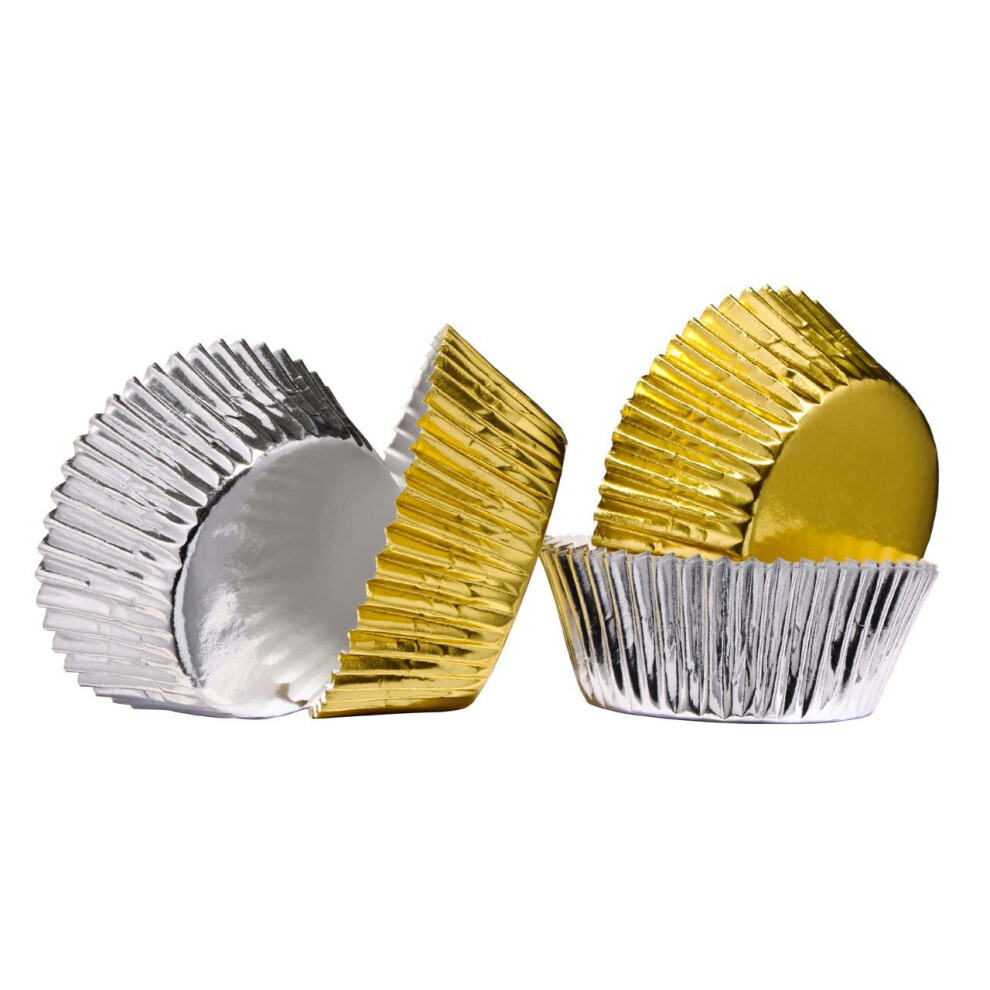Shiny Medium Cupcake Cases, 60 Pieces