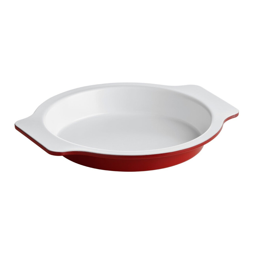 Premier Housewares Ecocook Cake Tin, Carbon Steel, Red