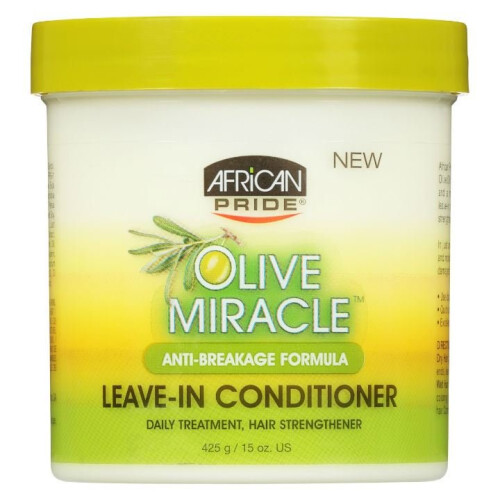 African Pride Olive Miracle Anti-Breakage Formula Leave-In Conditioner 425g